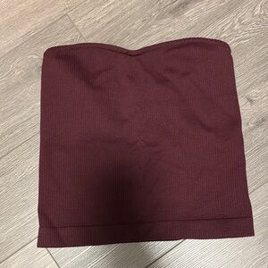 Dynamite Burgundy Tube Top